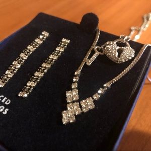 SWAROVSKI Two Necklaces and a Pair of Earrings